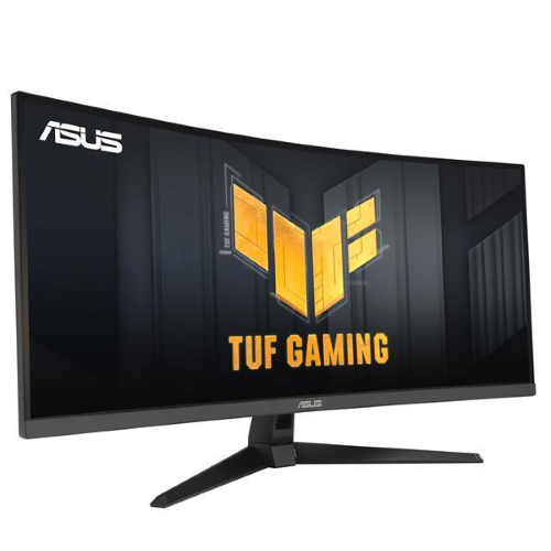ASUS TUF Gaming VG34VQ3B - Monitor a LED - gaming - curvato - 34" - 3440 x 1440 WQHD @ 180 Hz - VA - 400 cd/m² - 4000:1 - DisplayHDR 400 - 1 ms - 2xHDMI, 2xDisplayPort - altoparlanti - nero